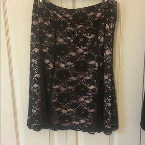 Axcess Black Lace A-Line Skirt